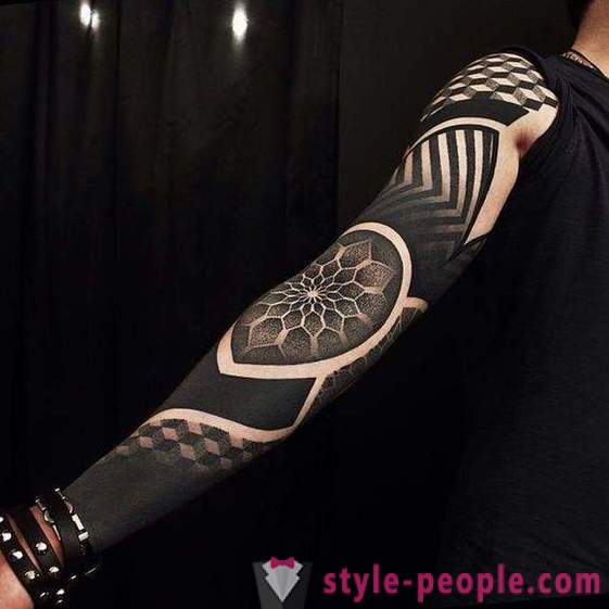 Blekvork tatuering: speciella stil