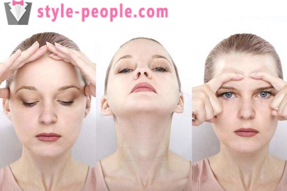 Laddning för ansiktet rynkor: effektivitet, en uppsättning övningar för att förhindra hudens åldrande