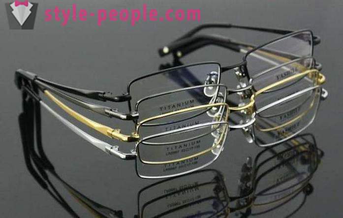 Titanium glasögonbåge - typer, förmåner