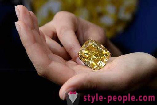 Yellow Diamond: egenskaper, ursprung, utvinning och intressanta fakta