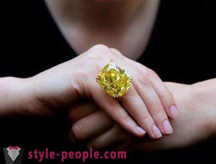 Yellow Diamond: egenskaper, ursprung, utvinning och intressanta fakta