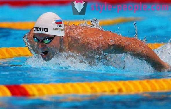 Jevgenij Korotysjkin: berömda ryska simmare