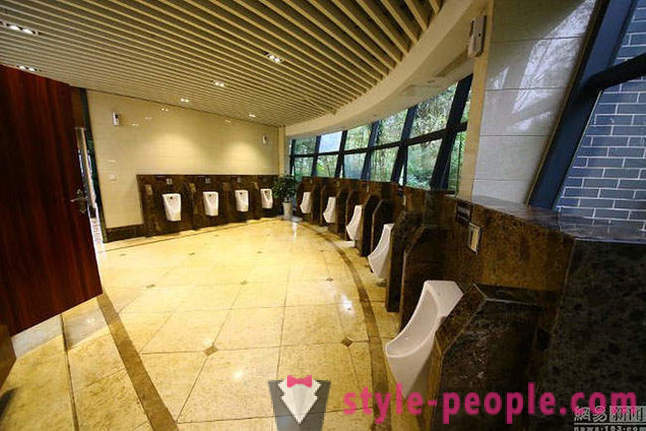 Hur fungerar 5-stjärniga offentlig toalett från Kina