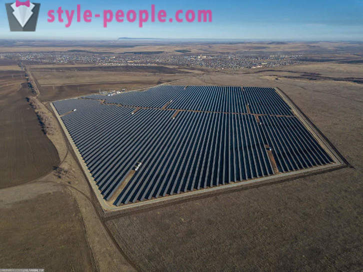 Den största solkraftverk i Ryssland