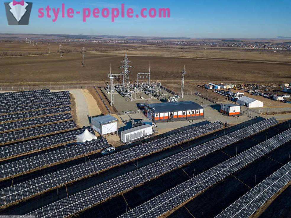 Den största solkraftverk i Ryssland