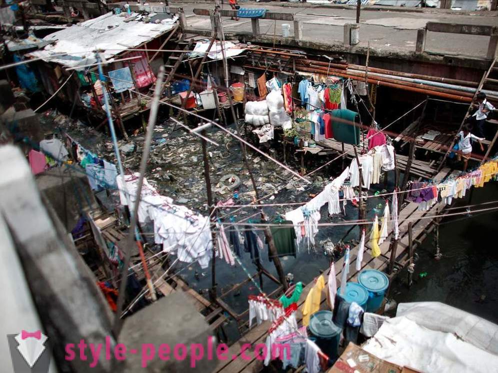Slum Manila fågelperspektiv