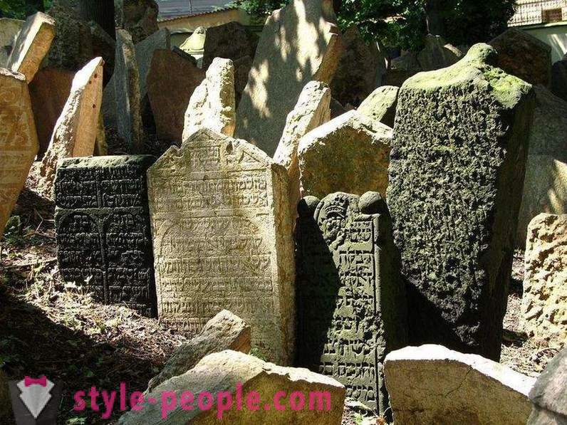 Multilayer judiska kyrkogården i Prag