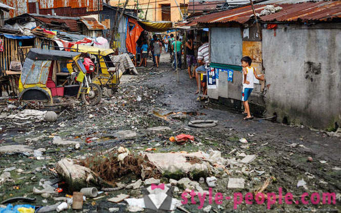 Livet i slummen i Manila