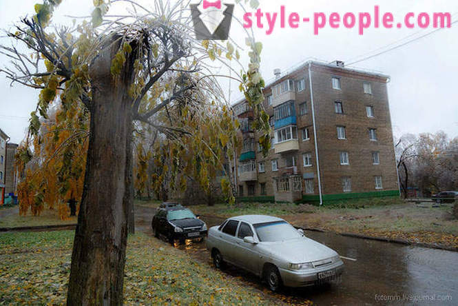 Kylt regn i Cheboksary