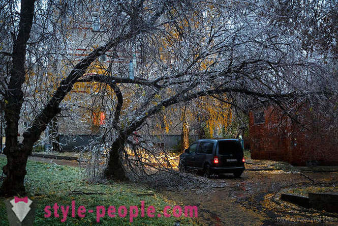Kylt regn i Cheboksary