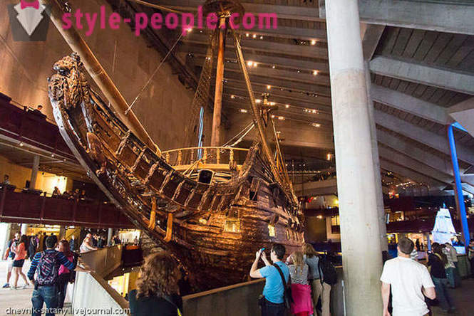 Visning av museet är den enda fartyget i XVII-talet