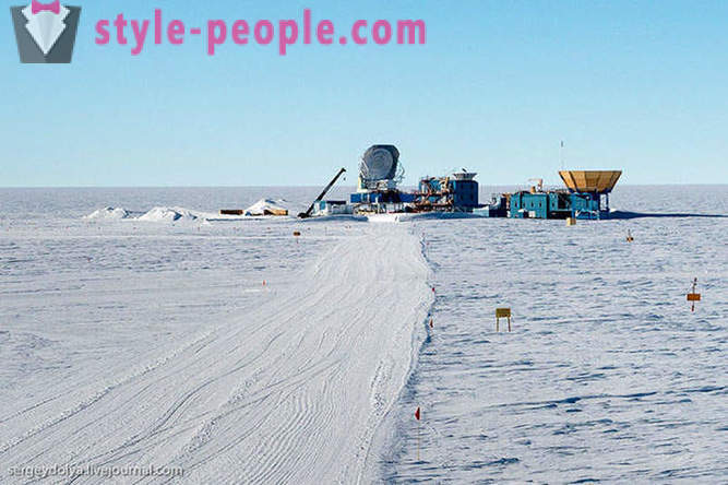 Antarktis station vid Sydpolen