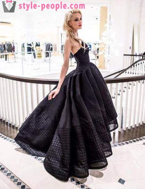 Svart klänning med svarta strumpbyxor. Vad strumpbyxor för att plocka upp den svarta klänningen?