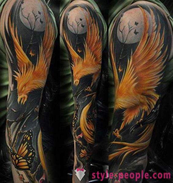 Phoenix Tattoo: skisser och alternativ