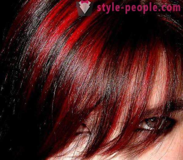 Höjdpunkter på rött hår. populära frågor