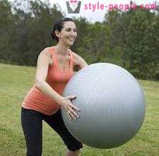 Motion på fitball bantning. De bästa övningarna (fitball) för nybörjare