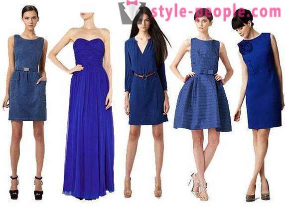 Blå klänning: vad man ska ha. Rekommendationer och idéer