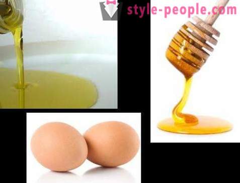 Inhemsk olja och ägg hårinpackning